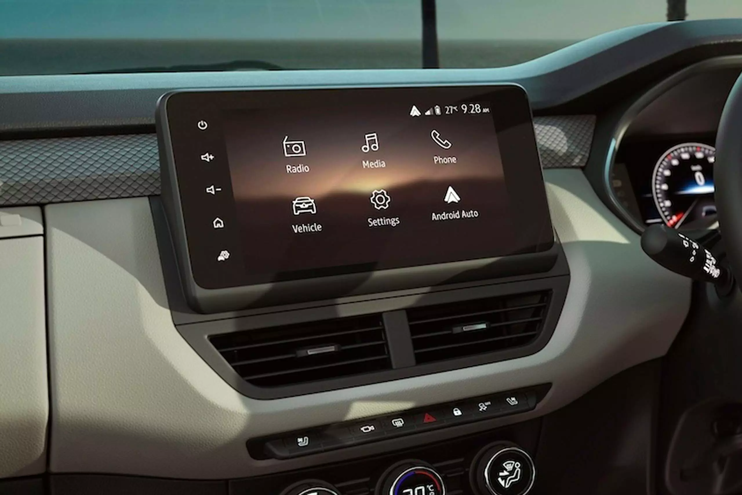 20.32 cm display floating touchscreen